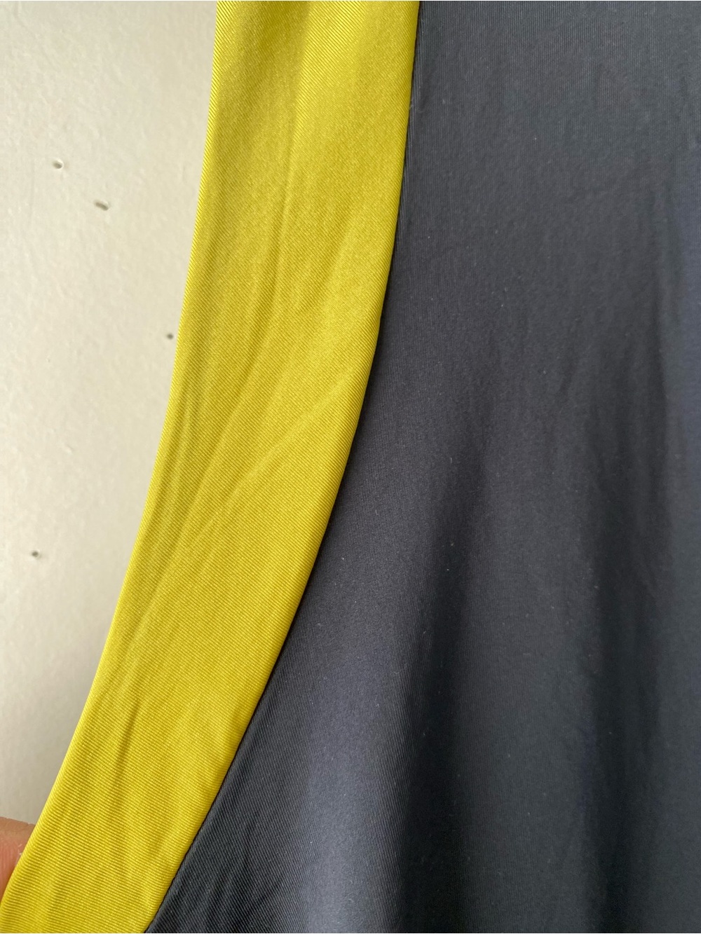 NWT Alexander Wang.T Reversible Sleeveless Swim Jersey Dress Charcoal Lime Small - Picture 9 of 13